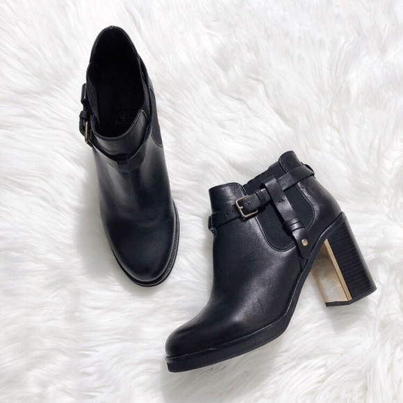 topshop leather ankle boots